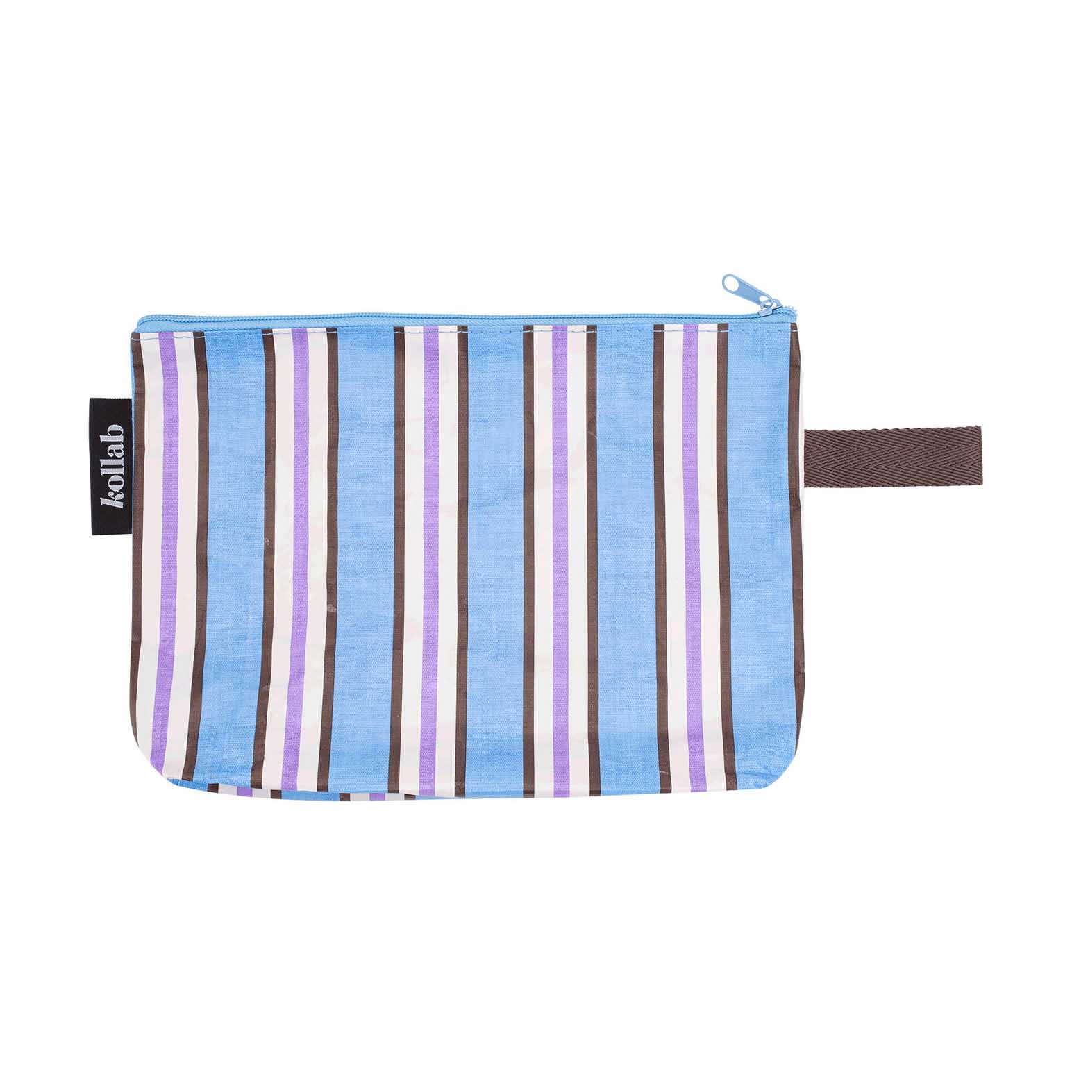 Kollab Clutch Choc Blue Stripe